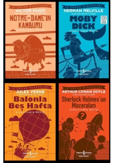 100 Temel Eser Notre Dame'ın Kamburu - Moby Dıck - Balonla 5 Hafta - Sherlock Holmes - Kısaltılmış M