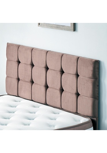 Nironyatak Niron Rama Baza Ve Başlık Seti 120X200 Cm Tek Kişilik Sütlü Kahve