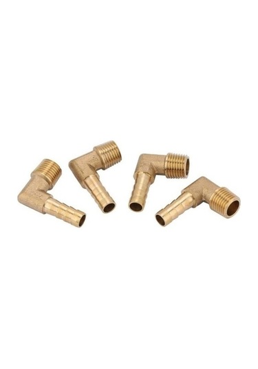 Trendooze 4 Pcs Hortum Dikeni Pirinç Erkek Dirsek Adaptör, G1/4 Inç, Bağlantı Hizmeti 2574 Diğer
