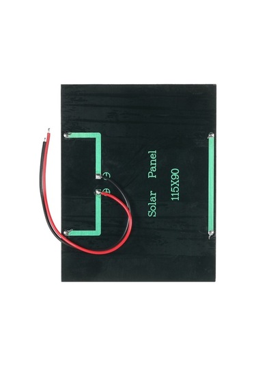 Tongxida 12v 1.5w Polikristal Güneş Paneli, Taşınabilir Şarj Cihazı, 9-12v Pil Şarjı İçin Siyah Damla Kaplama + Kırmızı-siyah