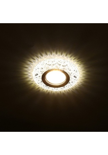 Cata Sim Led Çerçeve Kristal Yuvarlak Dekoratif Cam Spot Ct-6598