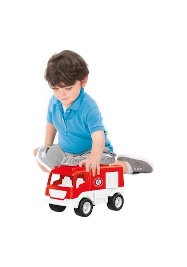 Nessiworld 7022 İtfaiye Kamyonu Penceli Kutuda 38 Cm Çok Renkli