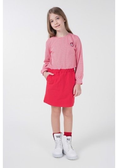 Brz Kids Kız Çocuk Kırmızı Elbise Kırmızı