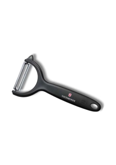 3'lü Siyah Set Dik Ve Sapan Soyacak & 10 Cm. Tırtıklı Sivri Bıçak