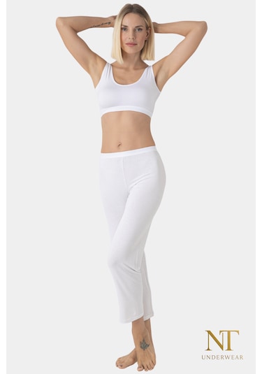 Nt Underwear Bambu İçlik Pantolon Astarı Beyaz