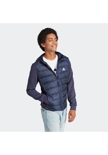 Adidas Essentials Hybrid Erkek Ceket Ik3224 Lacivert