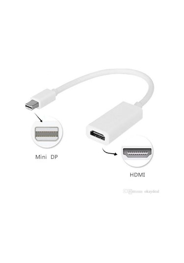 Apple Uyumlu MacBook Mini Displayport Hdmı Çıkışlı Dönüştürücü 1080p