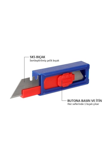 Workpro Wp213002 10lu Rötuş Maket Bıçağı Yedeği Fr Wp213002