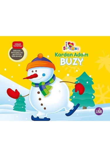 Kardan Adam Buzy - Hikaye Boyama ve Aktivite Bir Arada- Mor Kelebek