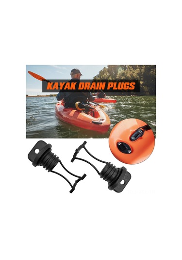 Konesam Kayak Su Çıkarma Tıkanıklıkları, Nilon Ve Metal, 2 Adet, 55.8x26cm