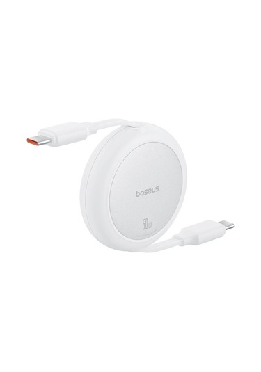 Baseus Free2pull Mini Charging Cable Usb-c To Usb-c 60w 1m Beyaz