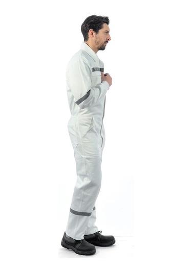 Şensel, Reflektörlü Iş Tulumu, Beyaz -55E1810- Iş Elbisesi