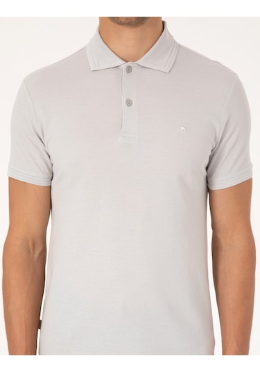 Pierre Cardin Erkek Açık Gri Tişört Basic 50325323-vr001 Açık Gri