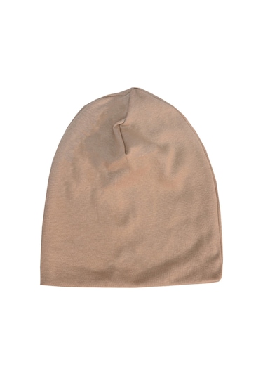 Luess Çocuk Unisex Fitilli Kışlık Bere Sütlü Kahverengi