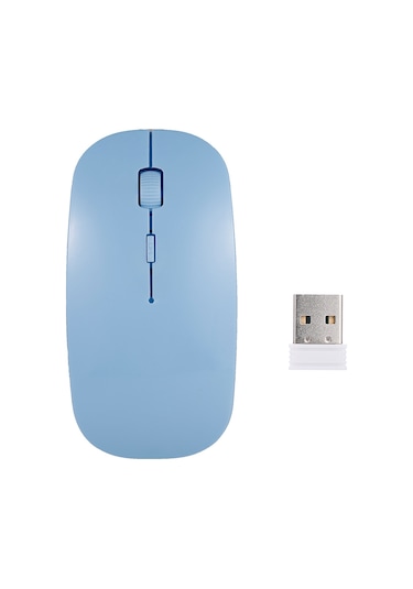 Samdoo 2.4g Kablosuz İnce Taşınabilir 4 Tuşlu 1600dpı Sessiz Mouse - Bilgisayar Ve Laptop İçin Optik