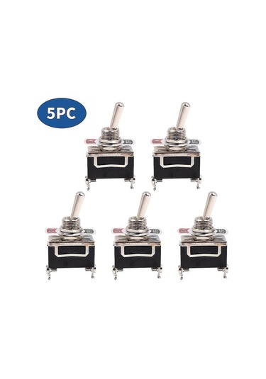Suofeng 5 Adet Spst Tipi Metal Anahtar, 2-pin On/off Fonksiyonu, 12v-230v Aralığında Uygulanabilir, Otomobil Ve Tekne İçin Uygun