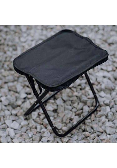 Bloomnest Kamp Katlanır Tabure Haki A1279 - Ultra Hafif, Mini Balıkçılık Sandalyesi, Seyahat & Piknik Mobilyası Altın - Siyah