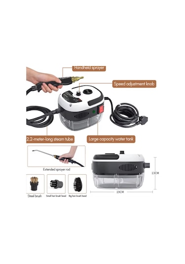 El Buharlı Basınçlı Yıkama Makinesi Taşınabilir Kanepe Mutfak Beyaz