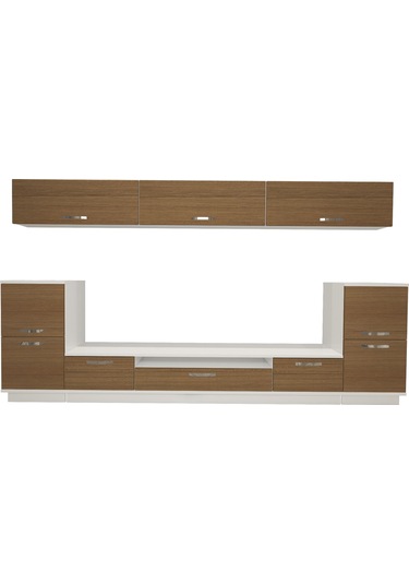 Decoraktiv Trendstyle 9 Mdf Tv Ünitesi Tv Sehpası Beyaz - Ceviz