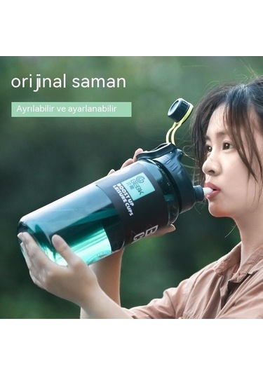 Novahub Büyük Spor Su Bardağı Samanlı - Taşınabilir, 140ml, Erkek Kullanımı Altın