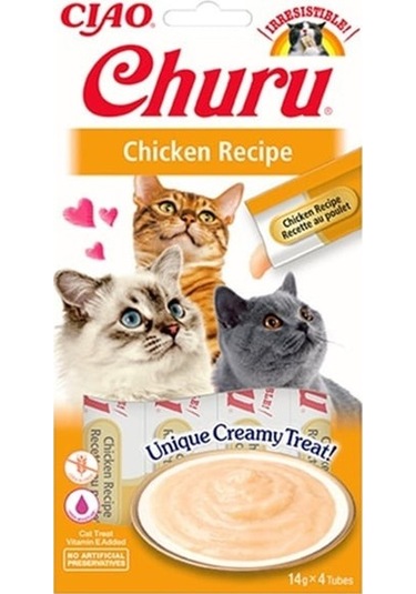 Ciao Churu Cream Tavuklu Kedi Ödül Kreması 4 X 14 Gr