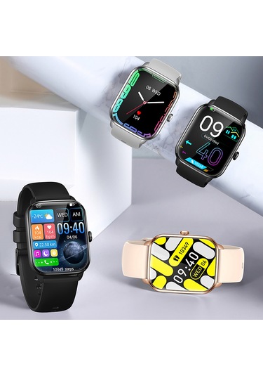 Teltree 1.9" Dokunmatik Ekranlı Ip67 Su Geçirmez Akıllı Saat (İthalatçı Garantili) + Silikon Kordon