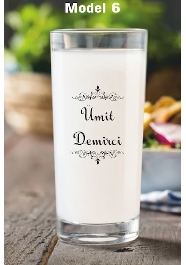 Kişiye Özel İsme Özel İsim Yazılı Rakı Bardağı Kadehi