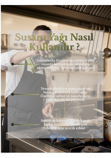 %100 Doğal Susam Yağı 2 L Soğuk Sıkım Cam Şişe