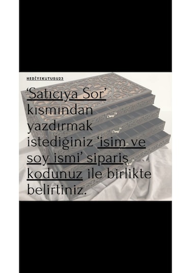 Tesbih Kutusu Kişiye Özel Ahşap Kutu Tespih Koleksiyon Kutusu Hediye Kutusu 40 Tesbihlik