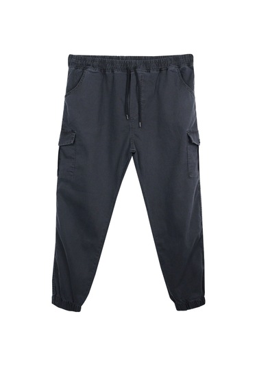 Erkek Büyük Beden 100-156 Kilo Arası İçin Uygun Kargo Cepli Jogger Kot Pantolon Antrasit