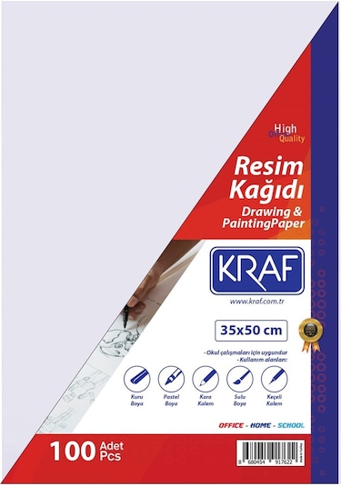 Kraf Resim Kağıdı 35x50 100 Lü