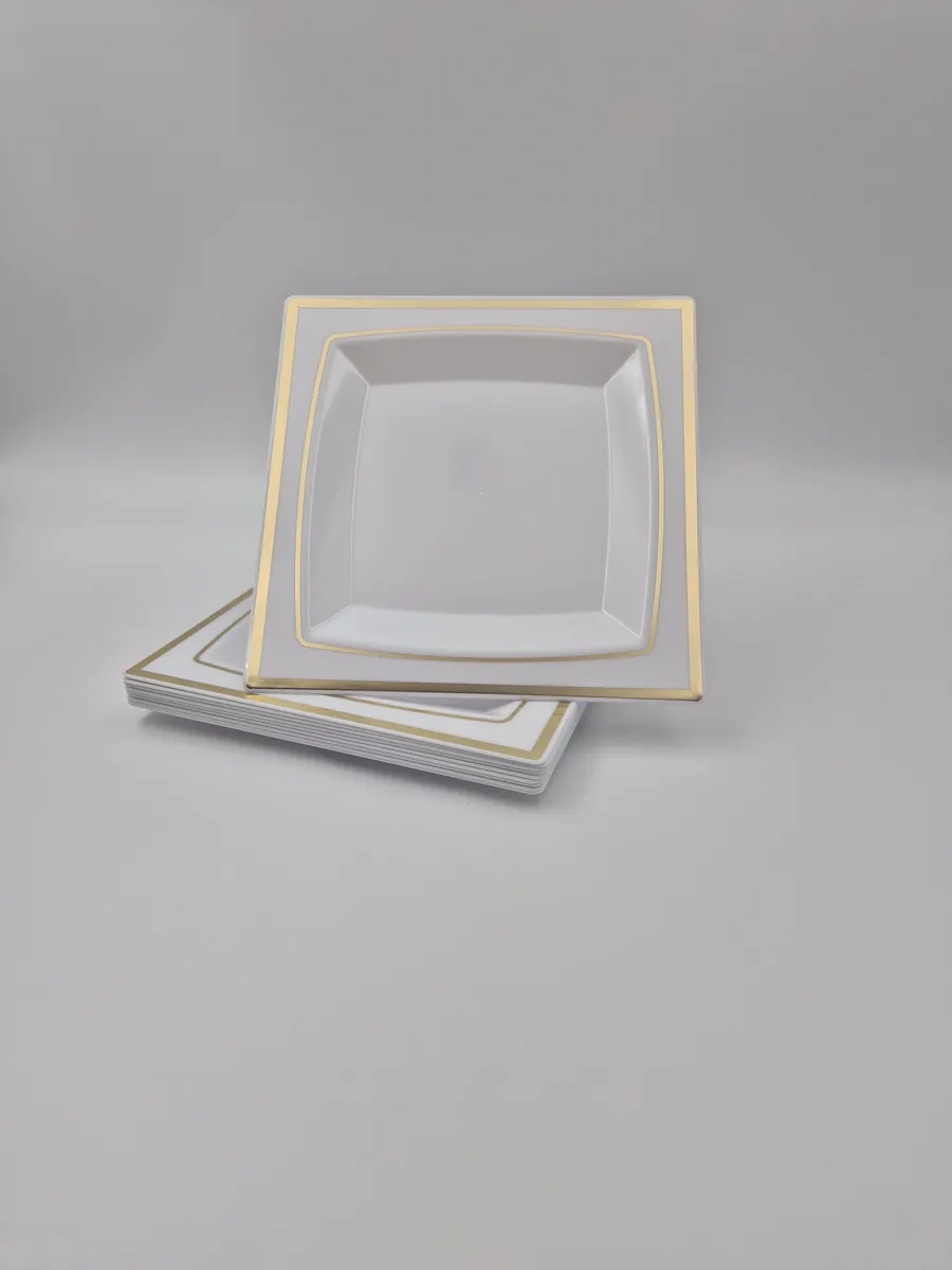 Odnorazovaa Posuda Dla Prazdnika Parti İçin 10 Adet Tek Kullanımlık Plastik Tabak 333176149 100 adet