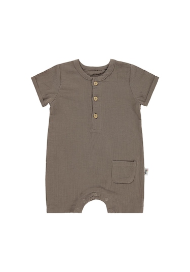 Civil Baby Müslin 6-18 Ay Tulum - Kahverengi Acı Kahverengi