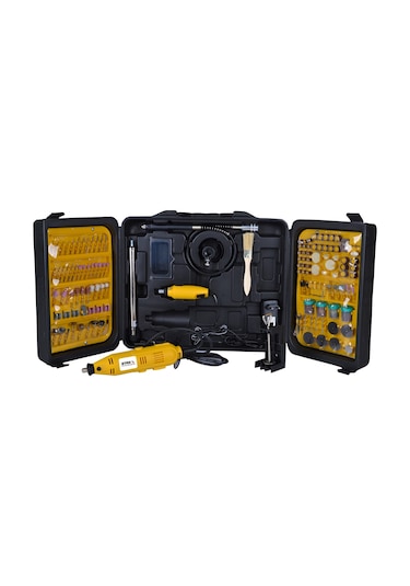 Pro Staxx 450W Devir Gravür Oyma Seti 405 Pcs Çantalı