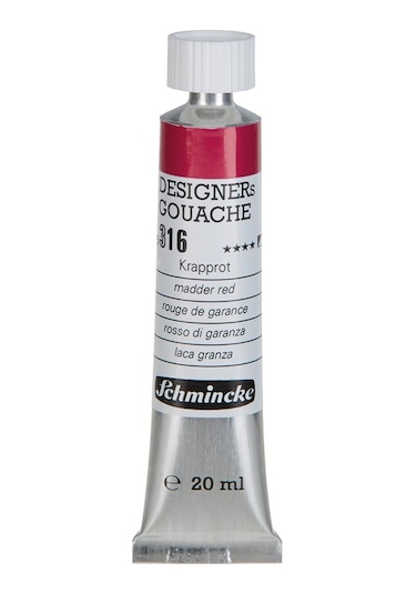 Schmincke Hks Designers' Gouache Tüp Guaj Boya 20 ML 314 Scarlet Red