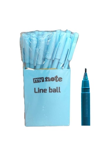 Mynote Line Ball 50'li Pp Kutu Pastel Mavi Mavi