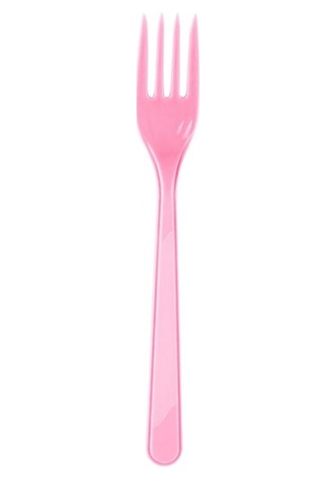 LUX plastik çatal PEMBE Pembe