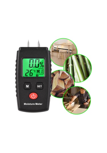 Lepmerk Mini Dijital Ahşap Nem Ölçer, Yakacak Odun İçin Nem