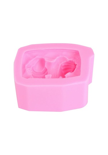 "pembe Silikon Bebek Şekilli Pasta Ve Sabun Dekorasyon Aparatı - 80x40mm" Çok Renkli Çok Renkli