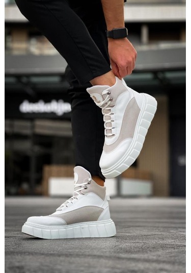 Yüksek Taban Bot 104 Beyaz Renklı