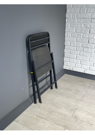 Hey 4'lü Katlanır Kamp Sandalyesi Piknik Sandalyesi Gri