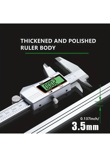 Honeybeeshop 6 İnç Arkadan Aydınlatmalı Kaliperler 1 Adet Dijital Ekranlı Metal Kumpas 150mm Paslanmaz Çelik Ölçüm Aracı