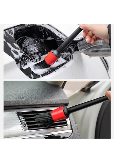 Oto Araç İç Dış Detaylı Temizlik Fırça Seti 5 Adet