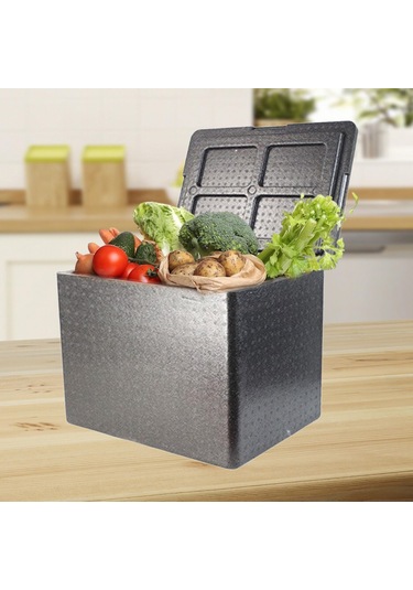 Dolıty Yalıtımlı Gıda Taşıma Kutusu Menteşeli Kapaklı 30-litre Siyah