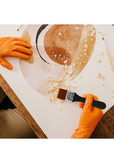 Fosenze 3 Numara Nilon Tüylü Fırça - Akrilik, Su Boya, Yağlı Boya İçin Duvar Ve Tuval Boyama Fırçası