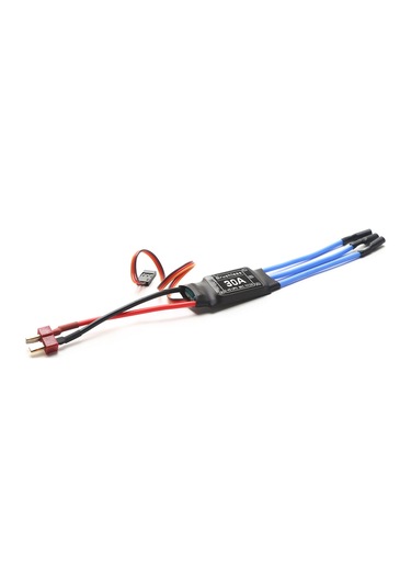 Samdoo 30a Brushless Esc: Sürekli 30a, Anlık 35a, 4v-16v Voltaj Aralığı, T Plug, 5v 2a Bec, Hız Kontrol, Koruma Fonksiyonları Mavi