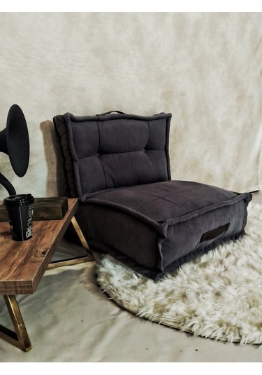 Colormix Seva, Sirtli Oturma Minderi, Minder, Bahçe Minderi ,oturma Odasi Minderi, Kalorifer Önü, Yer Minderi Antrasit