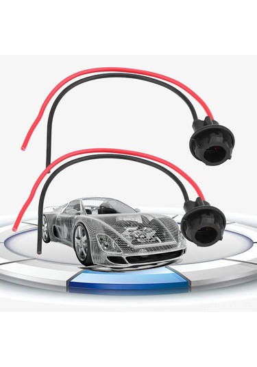 Kosona T10 Fari Ampul Soketi, Kauçuk Malzeme, Isı Dayanıklı, Kolay Kurulum, Siyah, 2 Adet - Araç, Motosiklet Için