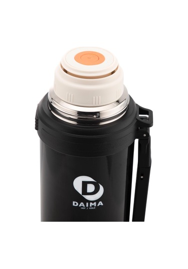 Daima 4 Season 1800 Ml 12 Saat Sıcak 24 Saat Soğuk Siyah Termos Siyah