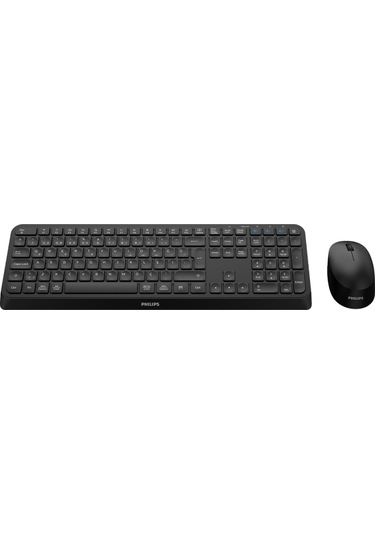 Phılıps Spt6407b, Siyah, Türkçe Q, 2.4ghz Ve Bluetooth Kablosuz, Multimedya Klavye Mouse Set Lazer